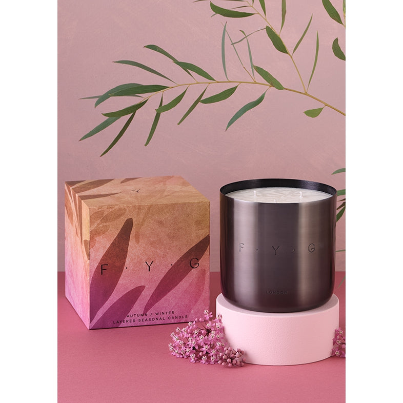 Find Your Glow Autumn Winter Layered Candle