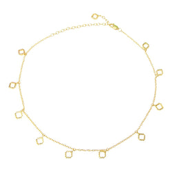 Jewel Tree London Baori Choker Necklace Gold