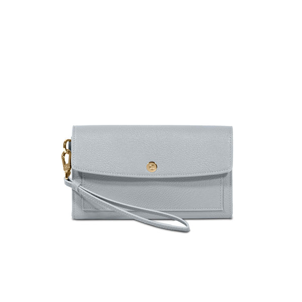 Campo Marzio Flap Wallet with Removable Wristlet - Baby Blue