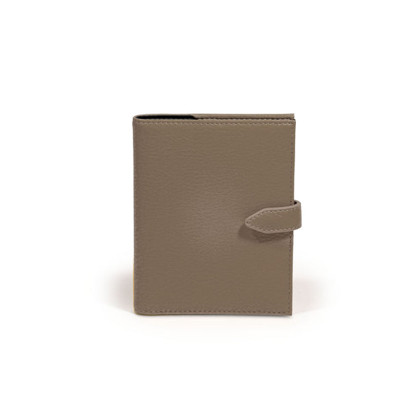 Campo Marzio Passport Holder with Tab Closure - Taupe