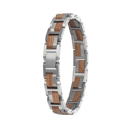 Waidzeit Element Bracelet Men Barrique & Silver