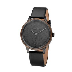 Waidzeit Mystic Black leather strap, Unisex