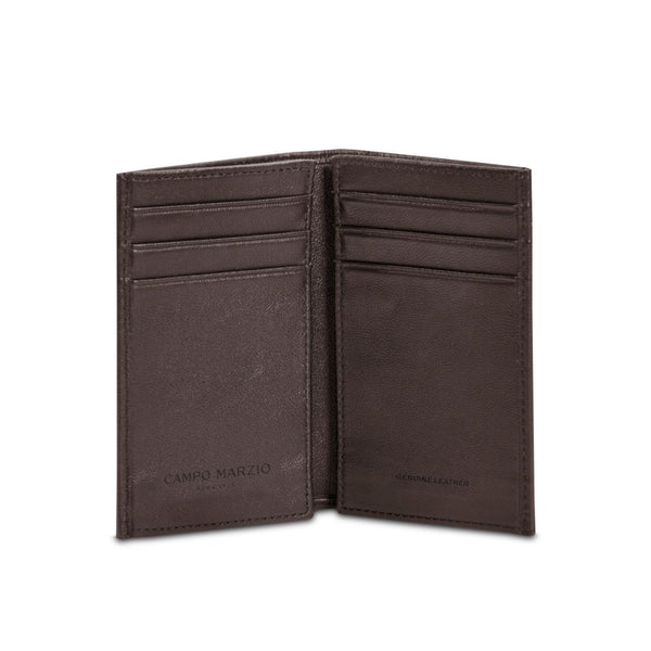 Campo Marzio Double Business Card And Credit Card Holder - Brown