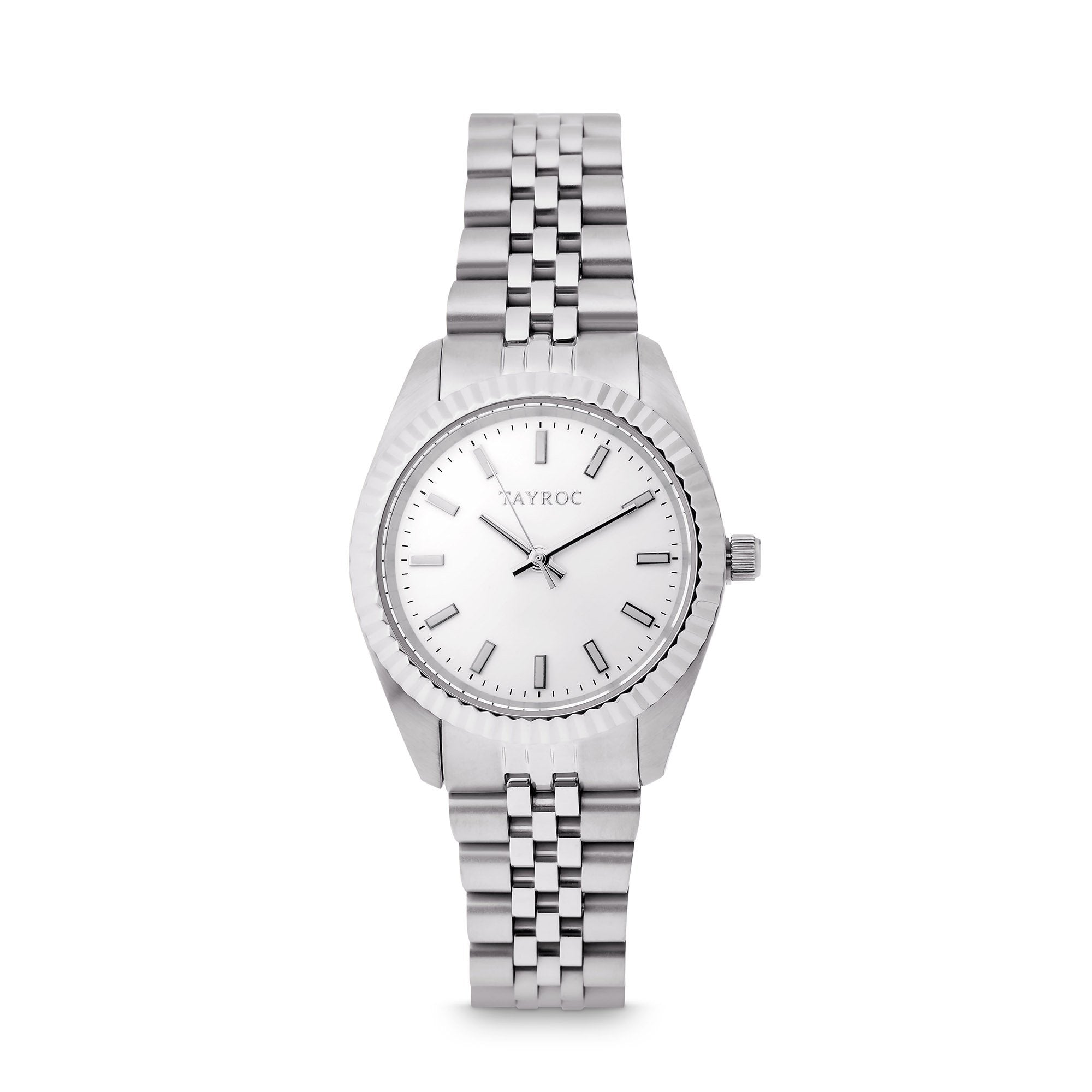 Tayroc Launton Silver 31mm Analog Watch 