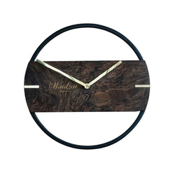 Waidzeit Wall Clock Novum Premium walnut