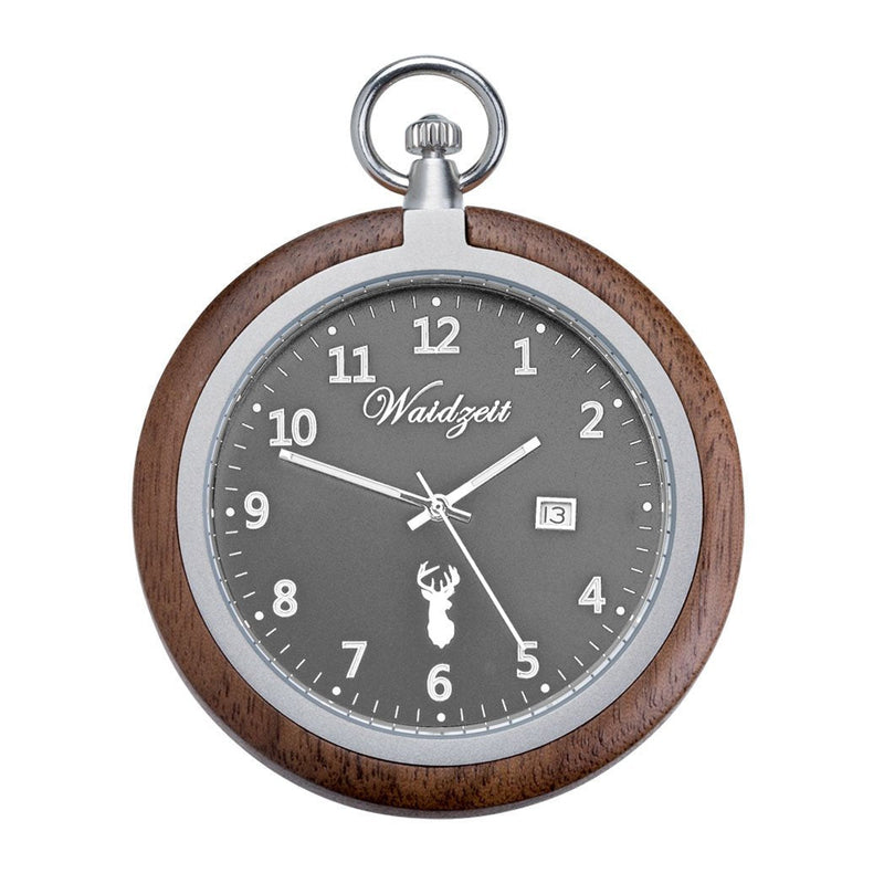 Waidzeit Walnut Timeless Pocket Watch