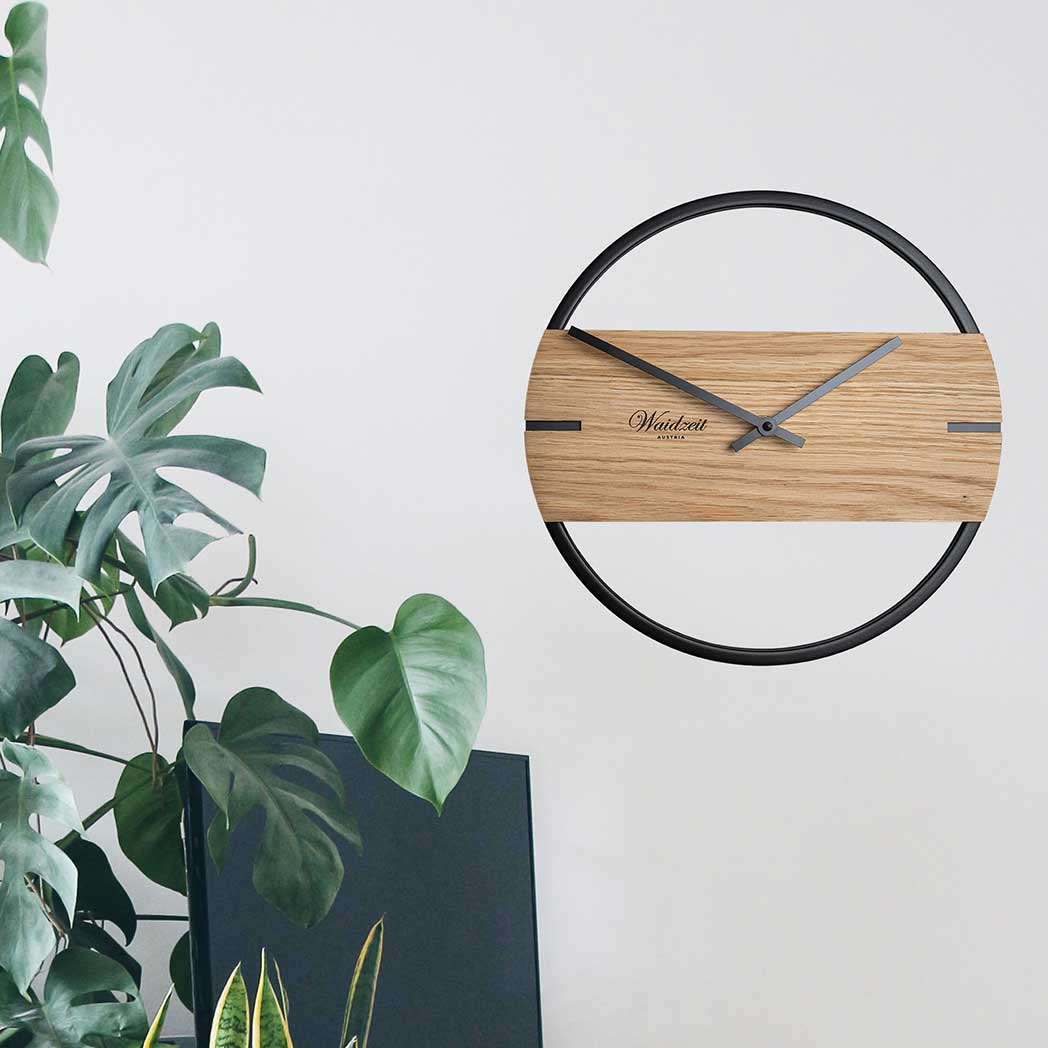 Waidzeit Wall Clock Novum oak