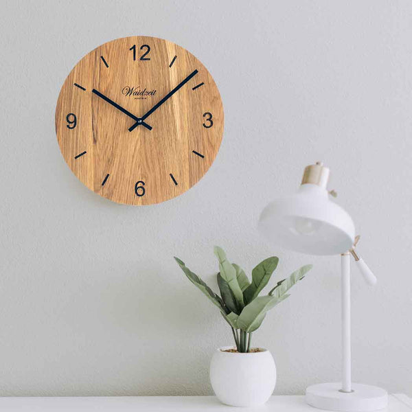 Waidzeit Wall Clock Tempus Oak