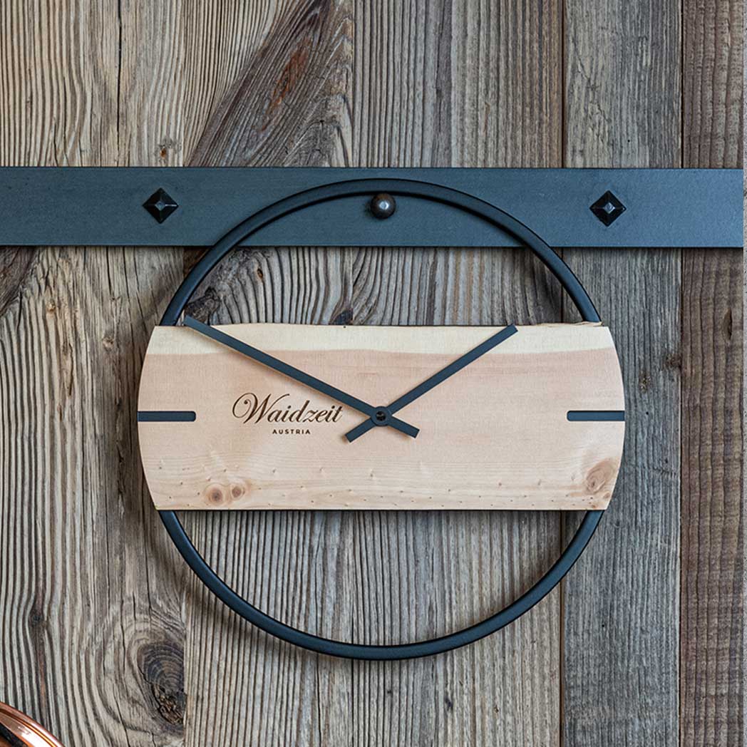 Waidzeit Wall Clock Novum arolla pine