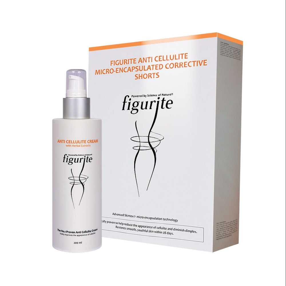 Figurite Exclusive Special Pack : Figurite Anti Cellulite Micro Encapsulated Shorts + Figurite Anti Cellulite Cream + Body Brush 