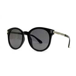 Ruby Rocks 'Chloe Tegan' Round Sunglasses In Black 