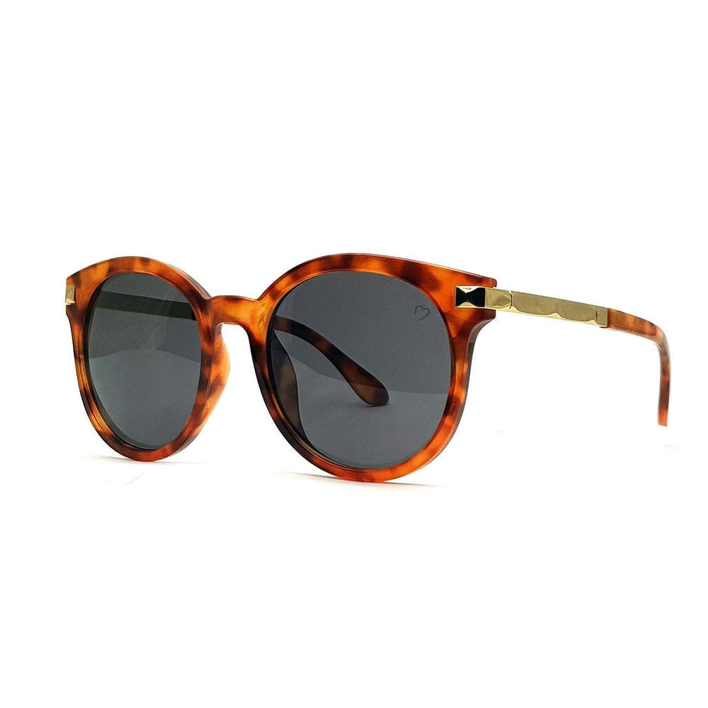 Ruby Rocks 'Chloe Tegan' Round Sunglasses In Tortoiseshell 