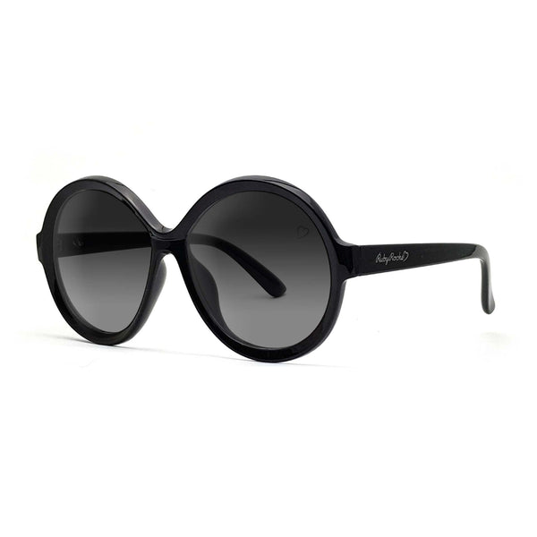 Ruby Rocks 'Jessica Elsie' Round Sunglasses In Black 
