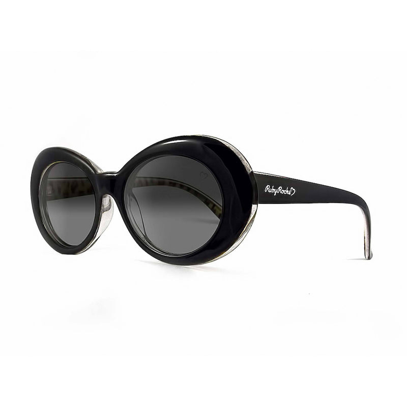 Ruby Rocks Ladies 'Antigua' Oval Sunglasses In Black 