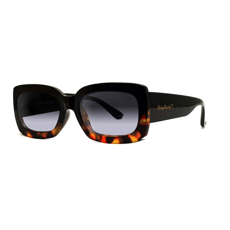Ruby Rocks 'Laura Abby' Sunglasses In Black & Tort 