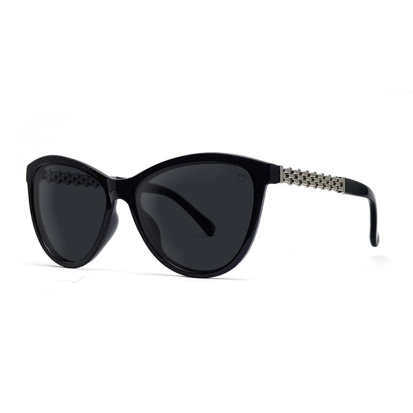 Ruby Rocks 'Lisa Kate' Cateye Sunglasses In Black 