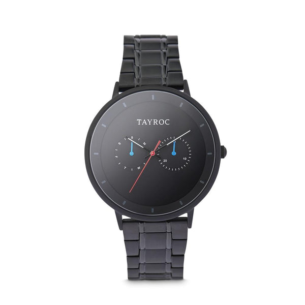 Tayroc Holte 42mm Multi Function Sports Watch BLACK/BLACK 